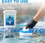 Xtremeclear 3-Inch Chlorine Tablets 99% Pure Tri-Chlor for Swimming Pools Spa Hot Tub 10lbs Bucket - Individually Wrapped Stabilized Sanitizer Slow Dissolving