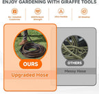 Giraffe Tools Leader Hose 5ft x 5/8", Custom Length, Heavy Duty, No Kink, Flexible, Rubber Garden Hose, Leakproof Water Hose with Female to Female Fittings, 600 Burst PSI