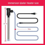 240V 3000W Immersion Water Heater for Pool & Hot Tub – Portable Electric Submersible Heater with Auto Shut-Off and WiFi Timer for Above Ground Pool, Swimming Pool, Bathtub & Inflatable Pool