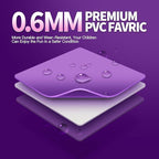 Inflatable Water Slide for Adults, 26FT 100% PVC Waterslide with Big Splash Pool, Widen Slide with Shallow Pool, 1100W Air Blower, Ideal for Backyard, Park (Purple Castle Design) 1