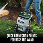 EGO POWER+ Electric Pressure Washer, 3200 PSI Power Washer, Includes (2) 56V 6.0Ah Batteries and Charger - HPW3204-2