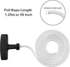 2-Pack Lawn Mower Pull Cord, 1.2m 5/32 Inch 4.0mm Recoil Starter Rope with Handles Fit for Honda Predator Champion Generac Small Engine Mini Bike Generator Pressure Washer Snow Blower GX160 GX200