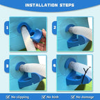 2Pcs Swimming Pool Pipe Holders, Pool Accessories, Pool Hoses for Above Ground Pools, Designed to Fit On Intex Pools - Prevent Pipe Sagging, Improve Pool Hoses Lifespan
