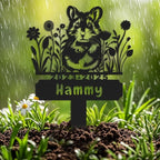 Personalized Hamster Memorial Stake,Pet Plaque Hamster Lover,Metal Hamster Grave Marker,Remembrance Stake,Outdoor Garden Yard Sign hamster 12inch
