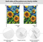 Sunflower Garden Flag Vertical Double Sided Outdoor Yard Flags 12.5x18 Inch Burlap Banners for House Lawn