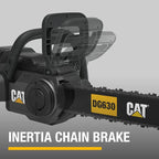 Cat DG630 60V Brushless 16” Chainsaw, Battery Chainsaw with Tool-Free Chain Tensioning, Electric Chainsaw Cordless with Chain Brake for Safety – Battery & Charger Included