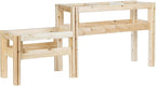 Greenes Fence Two-Tiers Five Bucket Elevated Cedar Wood Garden Frame, 69 in. x 16 in. x 30 in. - Made in USA with North American Cedar