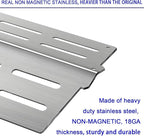 Genesis Grill Parts for Weber Genesis 300 Series Grills with Front Control Knob, 17.5" Flavorizer Bars 7620 Heat Deflectors 7622 Grill Grate 7524 for Weber Genesis E310 E320 E330 S310 S320 S330
