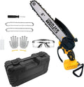 Cordless Mini Chainsaw 8 inch for Dewalt Battery 20v Max, Auto-Oiler, Hand Held Chain Saw Battery Powered for Wood Cutting, Brushless Battery Tree Saw for Tree Trimming/Pruning(Tool Only)