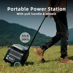 IEE 3200W/2048Wh Solar power station With 400W Solar Panel,P3200 Solar Generator(6400W Peak),1800W Super Fast Charging,APP Control Emergency Power Station for Home, Camping, Power Outages