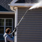 18 FT Telescoping Pressure Washer Wand with Power Washer Extension Wand, Gutter Cleaner Attachment, 5 Spray Nozzle Tips and 2 Hose Inlet Adapters