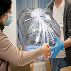 33 Gallon Trash Bags, 250 Count Bulk, Heavy Duty Clear Plastic Recycling Garbage Bags, Multi-purpose Can Liners for Business Home Commercial, Industrial Contractors, Storage & Outdoor