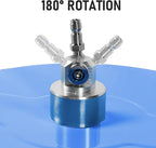 19" Pressure Washer Surface Cleaner with 4 Wheels, Coated Blue Stainless Steel Power Washer Surface Cleaner for Driveway Sidewalk Patio, 1/4" Quick Connector, 2 Extension Wand, 4000 PSI
