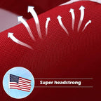 American Flag 3x5 Ft Deluxe Water Resistant Series Made From Heavy Duty Super Tough Spun Polyester/Embroidered Stars/Sewn Stripes/Brass Grommets,US/USA Flags Perfect for Outside