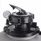 XtremepowerUS 19" inch Sand Filter with Above Ground Pool Pump 1.5HP / 4500GPH Media System, 5-Way Valve
