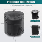 Cover for Charbroil The Big Easy Turkey Fryer, Waterproof Outdooor Cover for Char Broil Model 17102065/14101480 / 24102165