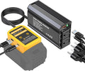 300W Power Inverter Compatible with Dewalt 20V Battery, DC 20V to AC 110V Portable Power Station Generator with 2 AC Outlets & 1 Type-C PD 65W & 1 Type-C PD 20W & 2 USB A 18W Max for Emergency Power