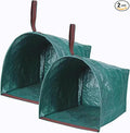 2-Pack Yard Waste Bags，Large Yard Dustpan-Type Garden Bag for Collecting Leaves，Reuseable Heavy Duty lawn and leaf bags，Garden Waste Container for Clean Up Outdoor Debris Leaves Grass Clippings