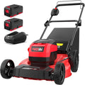 PowerSmart 40V 21" Cordless Push Lawn Mower with 2 x 4.0ah Batteries and Charger, up to 1/4 Acre (MB2400B)