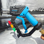 GDHXW Short High Power Pressure Washer Gun with Swivel, 5 Nozzle Loss Prevention Design 5000 PSI For Pressure Washer