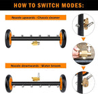 Undercarriage Pressure Washer Attachment with 6 Nozzles, Siebwin 16" Dual-Function Water Broom for Pressure Washer Undercarriage Cleaner with 3 Pieces Extension Wand, 4000 PSI, 1 Adapter