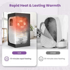 Portable Sauna for Home, EASYINBEAUTY Large Size Home Sauna Box with 3L 1200W Steamer, 9 Levels Heat, Remote Control - Personal Steam Room Tent for Full Body Relaxation (2.9'Lx2.9'Wx5.9'H, Black)