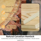 ZONEMEL Hybrid Wooden Sauna for 2-3 Person, Far Infrared & Steam Dual-System, 2100W 220V, 3.5KW Heater, 6 Heating Elements and Sauna Stove, 8mm Tempered Glass, Oxygen Bar, 7-Color Lights