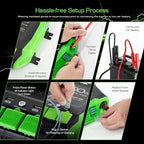 1000W Power Inverter 2000W Peak w/DC 12V to 3X 120V AC, 2X 2.4Amp USB, Mounting Brackets and Clamps Included