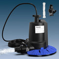 Pool Cover Pump, 1/4HP Automatic Swimming Pool Cover Pump, 1800 GPH Submersible Sump Pump with Check Valve Adapter for 3/4" & 1-1/4" Hoses and 25ft Power Cord, Water Removal for Pool Cover