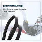 954-04050 754-04050 Auger Drive Belt Two-Stage Snow Blower Replacement 1/2" x 34-3/4" for MTD Craftsman Cub Cadet 954-04050A 754-04050A