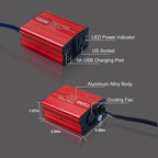150W Power Inverter 12V DC to 110V AC Car Laptop Charger Fast Charger Converter with 2 USB Ports Car Laptop Charger, Car Adapter for Plug Outlet
