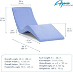 Aqua Outdoors - in-Pool Chaise Lounger - Pool & Sun Shelf Lounge Chair - Designed for Water Depths Up to 9” - Compatible with All Types - Poolside & Sun Deck Tanning - Set of 2 - Coral Reef