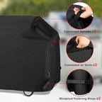 Unicook Heavy Duty Waterproof Barbecue Gas Grill Cover, 65-inch BBQ Cover, Special Fade and UV Resistant Material, Durable and Convenient, Fits Grills of Weber Char-Broil Nexgrill Brinkmann and More