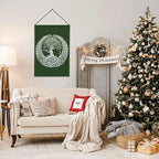 Viking Tree Garden Flag Vertical Double Sided Outdoor Yard Tree Flags 12.5x18 Inch Burlap Banners Vertical Double Sided for Outdoor Decor Lawn