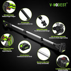 2-IN-1 Cordless Pole Saw 8 inch &6 inch, Pole Saws for Tree Trimming 2 * 4.0Ah Battery Powered, Electric Pole Saw Brushless 15ft Max Extension Pole Chainsaw for Tree Trimmer Wood Cutting