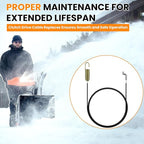 Aifeier ET 946-04230B Clutch Drive Cable, Auger Clutch Cable for MTD Cub-Cadet Crafts-Man Snowblower Parts 946-04230 946-04230A 746-04230 746-04230A 746-04230B (2-Pack)