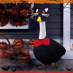 Outus Halloween Goose Outfits Funny Black Cat Outfit for Porch Goose 23inch Lawn Geese Cat Clothes Holiday Costume for Halloween Outdoor Yard Garden Decor