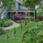 Metal Agave Plants, 2 Pack Big Tequila Rustic Sculpture, Rustic Metal Agave Plants Lawn Home Ornaments, for Yard Stakes, Garden Figurines, Outdoor Patio (2 PCS Green)