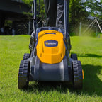 Hoteche 10-Amp Corded Electric Lawn Mower - 12.6 Inch Cutting Width, 30L Grass Bag, 3 Height Adjustments (1"-2.2"), Lightweight Walk-Behind Mower for Small/Medium Lawns (Easy Push Design)