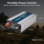 WZRELB 1800W Pure Sine Wave Inverter 36V DC to 110V 120V AC Power Converter with LED Display, Off-Grid Portable Power Inverter with 4 AC Outlets for Home, RV, Truck, Camping