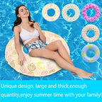 Inflatable Pool Float Tube -35 in Tube Float for Adult,Inflatable Swim Tube Raft Premium Swim Ring Heavy Duty Vinyl Flotation Pool Floats for The Beach, Party, Vacation, UV Resistant - Pool Party