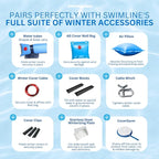 Swimline Guardian Premium Air Pillow for Above Ground Pools, 4.5 x 15 ft, Blue, Rectangular, Pool Cover, Winterizing Accessory