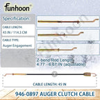 946-0897 Auger Clutch Cable for MTD, Yard Machine, Troy-Bilt, Cub Cadet, Craftsman Snow Blowers Replaces 946-0897A 746-0897 746-0897A