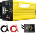 XWJNE 4000W Pure Sine Wave Power Inverter 24V DC to 120V AC Converter with LED Display and Remote Controller for Home, RV, Truck, Off-Grid Solar Power
