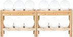 Greenes Fence Twelve Bucket Cedar Storage Shelves, 84 in. x 16 in. x 30 in. - Made in USA with North American Cedar