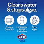 Clorox® Pool&Spa™ XtraBlue 1” Swimming Pool Chlorinating Tablets, Kills Bacteria & Stops Algae, Perfect for Small Pools (5 LB)
