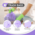 8 Gallon 330 Counts Strong Trash Bags Garbage Bags by Teivio, Bathroom Trash Can Bin Liners, Plastic Bags for home office kitchen，Multicolor