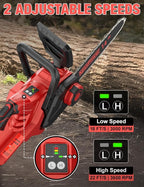 14 Inch Brushless Electric Chainsaw Cordless for Milwaukee M18 Battery, Power Chain Saws with Auto Oiler, Low Kickback, Battery Powered Chainsaw for Tree Trimming, Storm Clean-Up, Wood Cutting Pruning