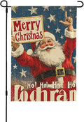 Merry Christmas Garden Flag Vertical Double Sided Outdoor Yard Flags 12.5x18 Inch Burlap Banners Vertical Double Sided for Outdoor Decor Lawn