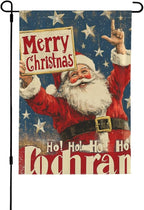 Merry Christmas Garden Flag Vertical Double Sided Outdoor Yard Flags 12.5x18 Inch Burlap Banners Vertical Double Sided for Outdoor Decor Lawn